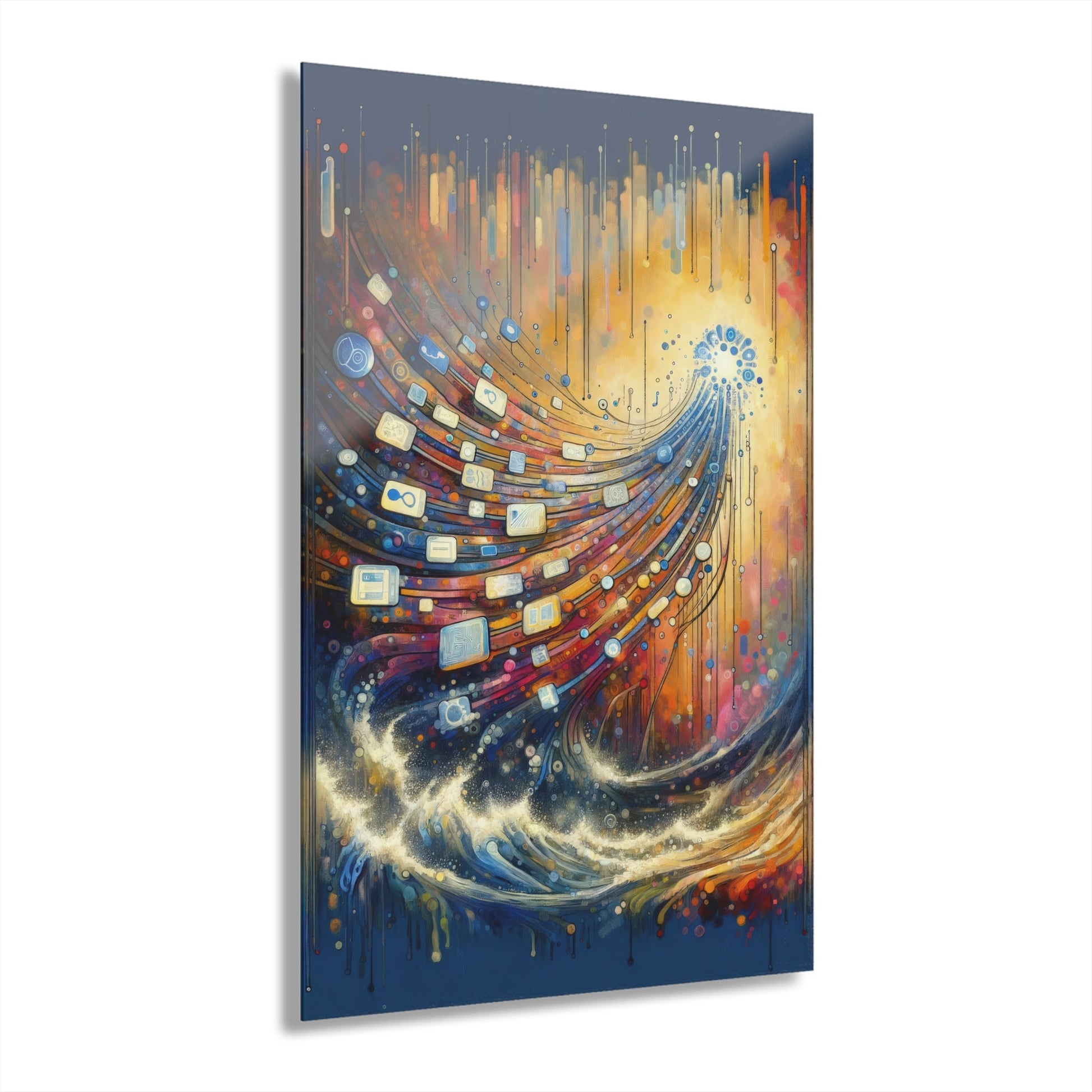 Digital Tapestry Weaving Acrylic Prints (French Cleat Hanging) - ATUH.ART