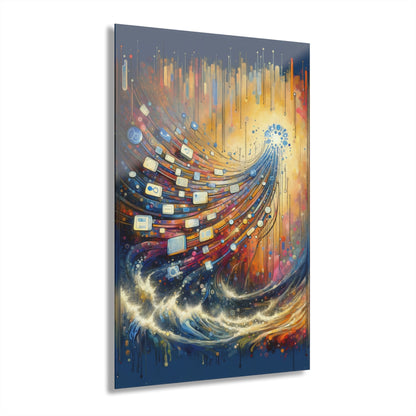 Digital Tapestry Weaving Acrylic Prints (French Cleat Hanging) - ATUH.ART