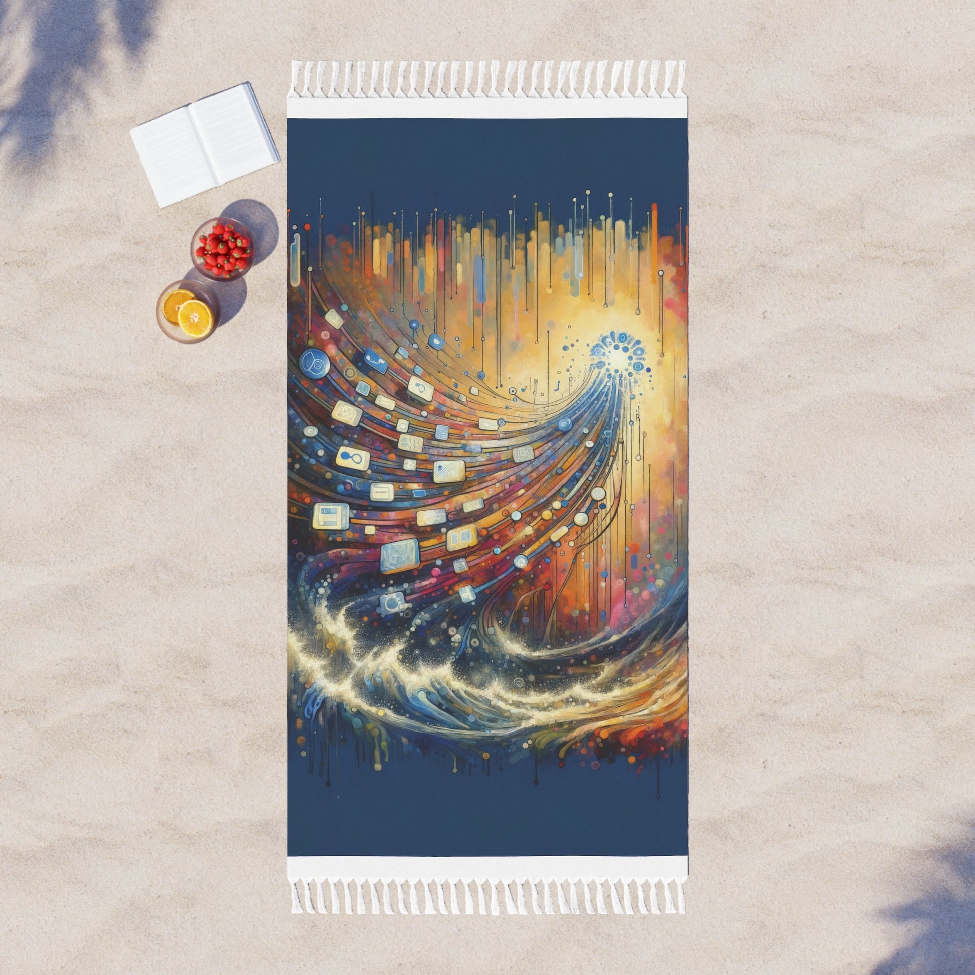 Digital Tapestry Weaving Boho Beach Cloth - ATUH.ART