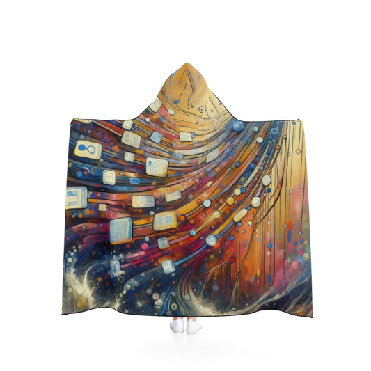 Digital Tapestry Weaving Hooded Blanket - ATUH.ART