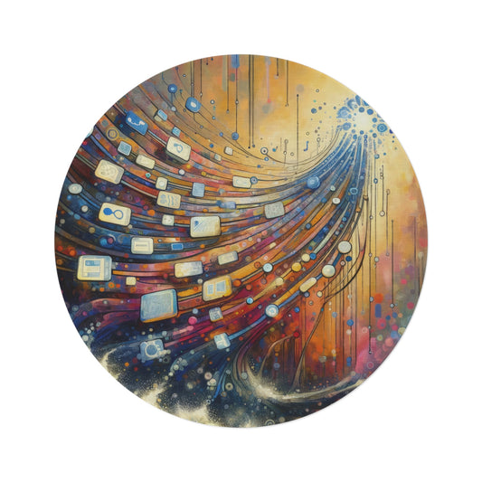 Digital Tapestry Weaving Round Rug - ATUH.ART