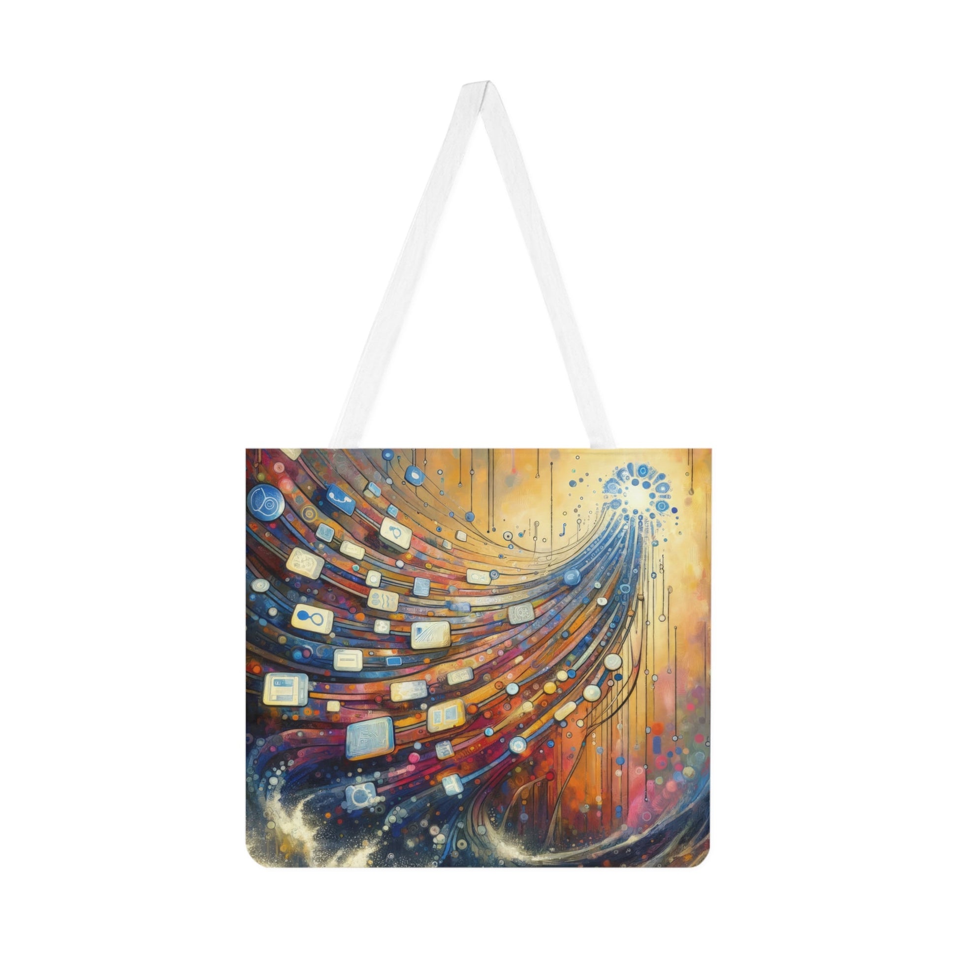 Digital Tapestry Weaving Shoulder Tote Bag (AOP) - ATUH.ART