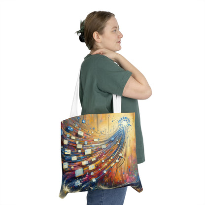 Digital Tapestry Weaving Shoulder Tote Bag (AOP) - ATUH.ART