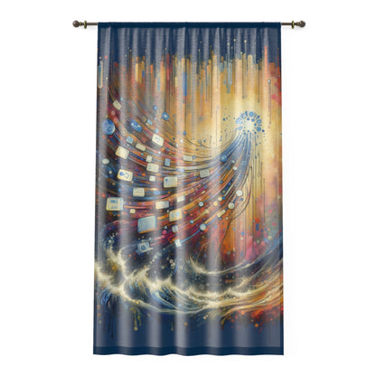 Digital Tapestry Weaving Window Curtain - ATUH.ART