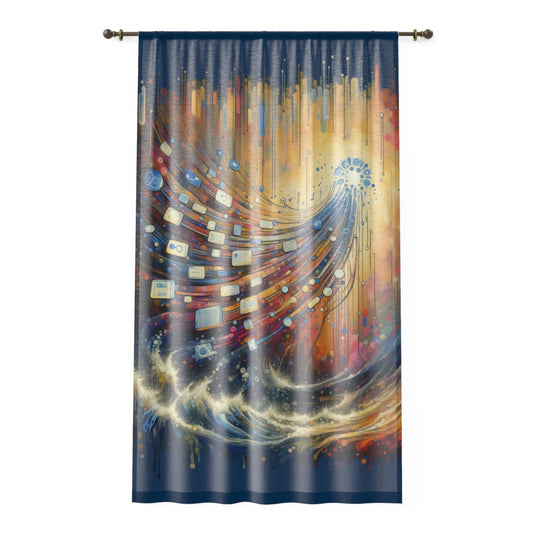 Digital Tapestry Weaving Window Curtain - ATUH.ART