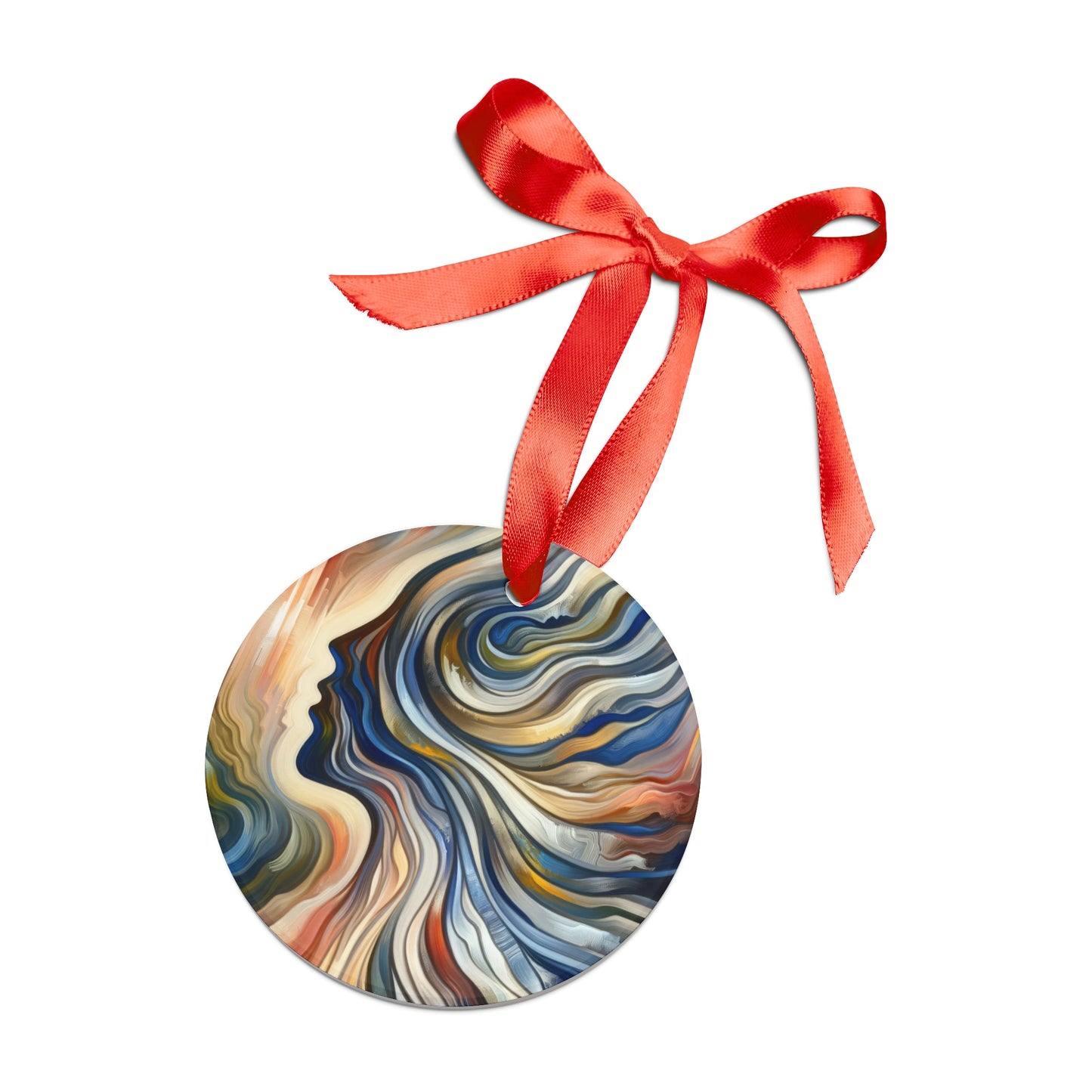 Diplomatic Emotional Currents Acrylic Ornament with Ribbon - ATUH.ART