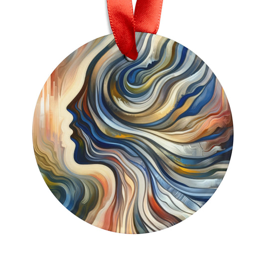 Diplomatic Emotional Currents Acrylic Ornament with Ribbon - ATUH.ART