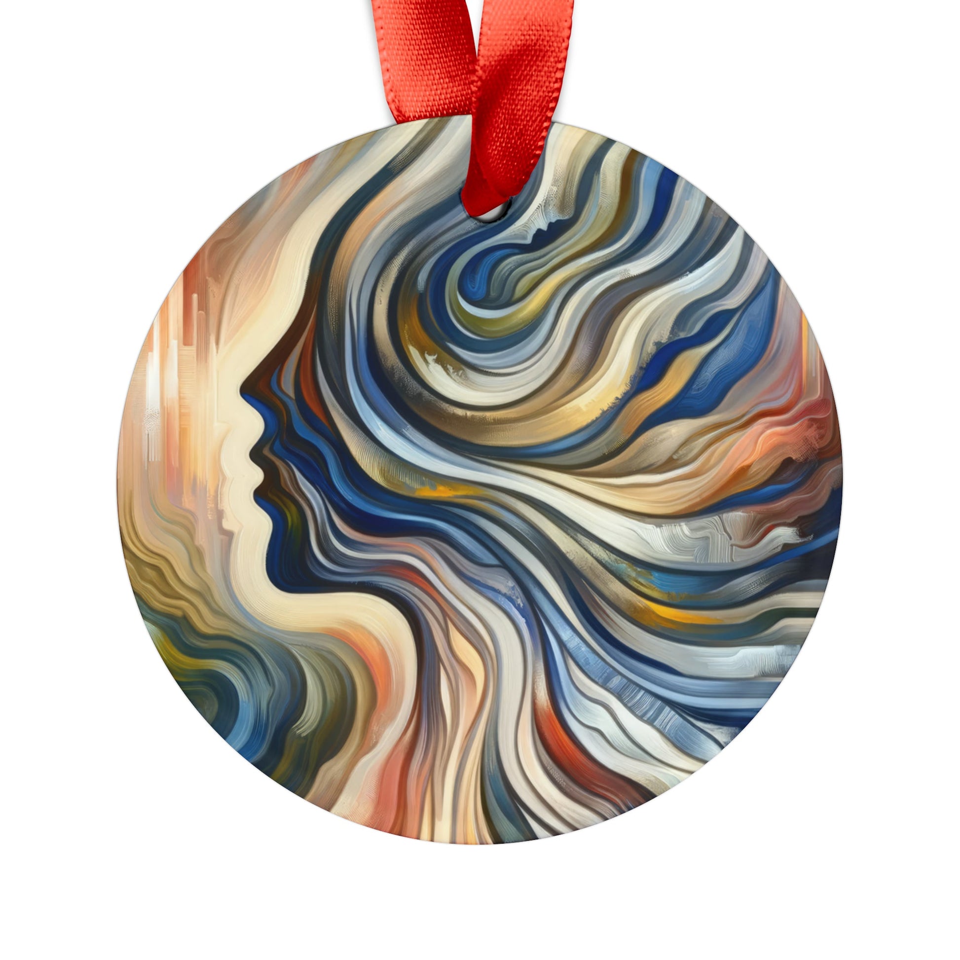 Diplomatic Emotional Currents Acrylic Ornament with Ribbon - ATUH.ART