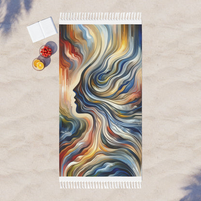 Diplomatic Emotional Currents Boho Beach Cloth - ATUH.ART
