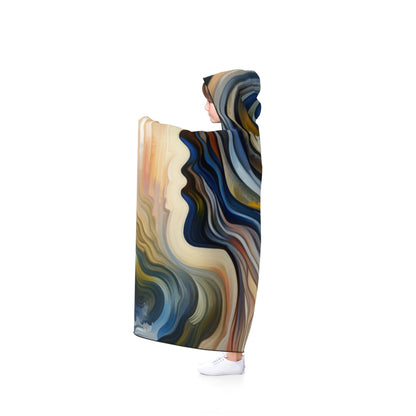 Diplomatic Emotional Currents Hooded Blanket - ATUH.ART