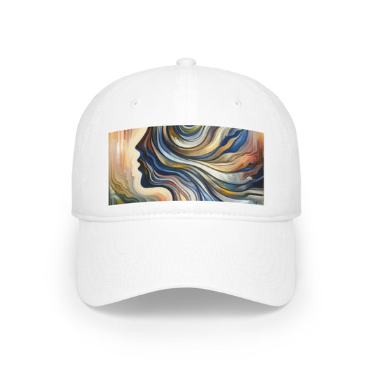 Diplomatic Emotional Currents Low Profile Baseball Cap - ATUH.ART