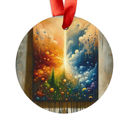 Disconnecting Harmonious Reconnection Acrylic Ornament with Ribbon - ATUH.ART