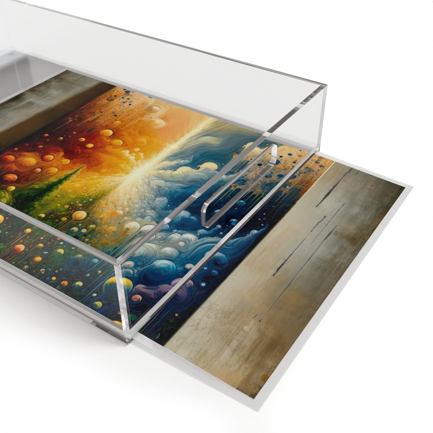 Disconnecting Harmonious Reconnection Acrylic Serving Tray - ATUH.ART