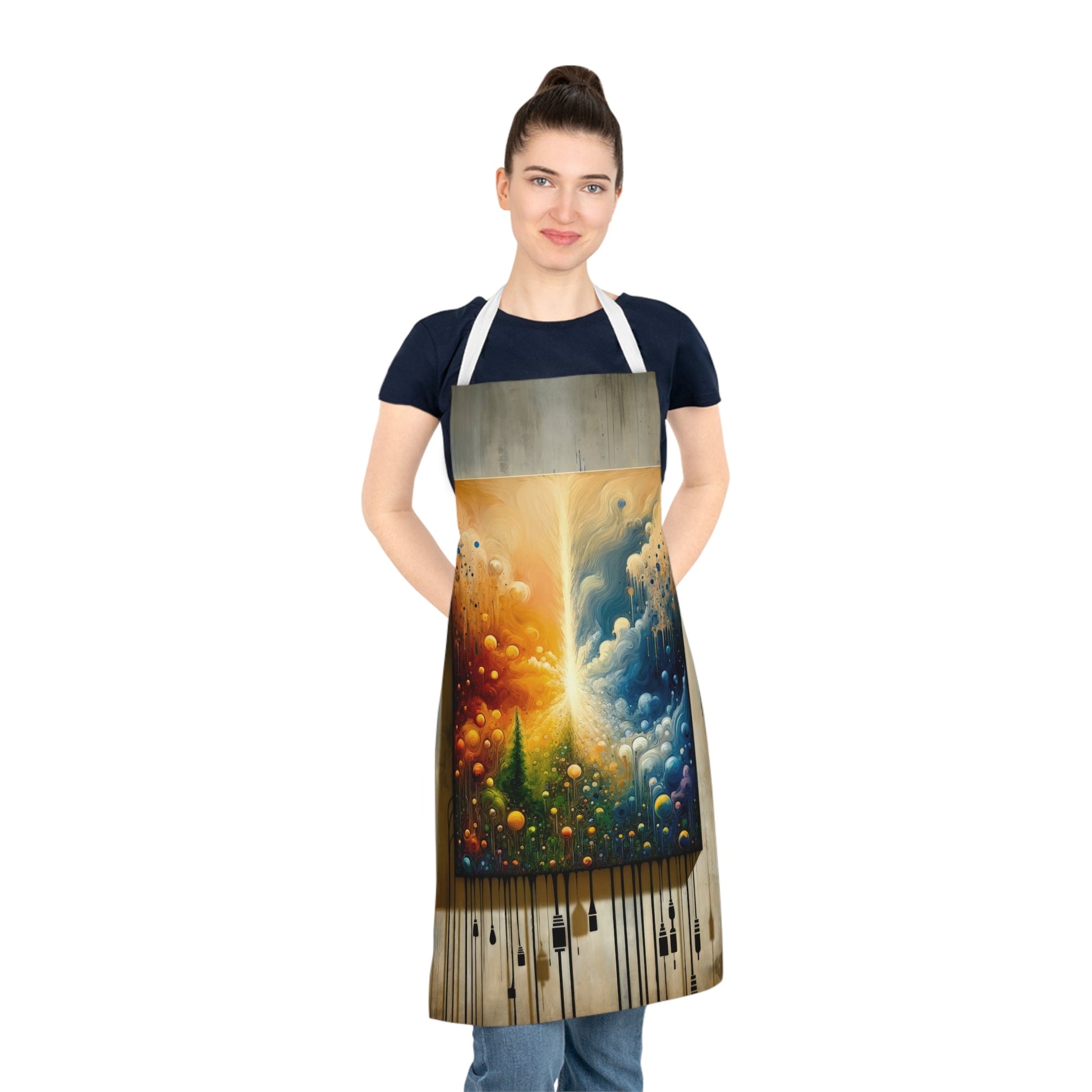 Disconnecting Harmonious Reconnection Adult Apron (AOP) - ATUH.ART