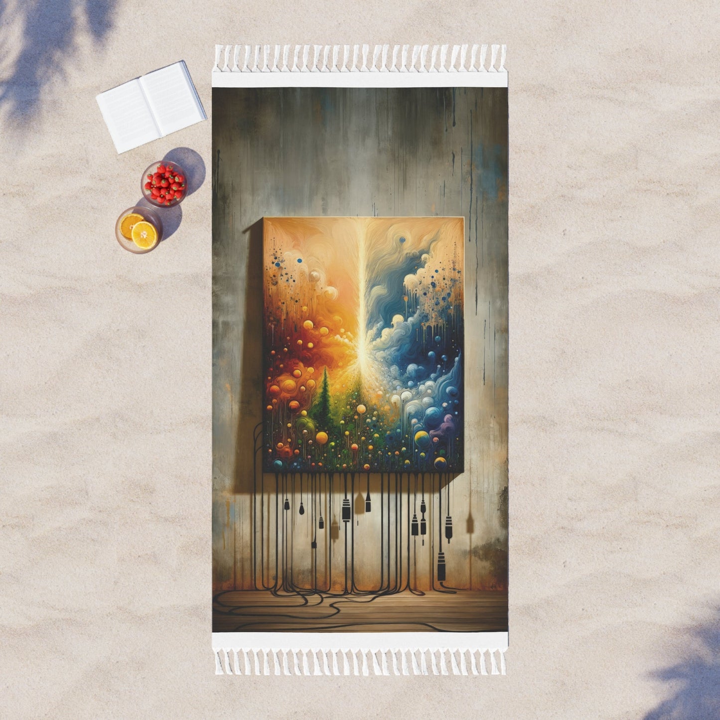Disconnecting Harmonious Reconnection Boho Beach Cloth - ATUH.ART