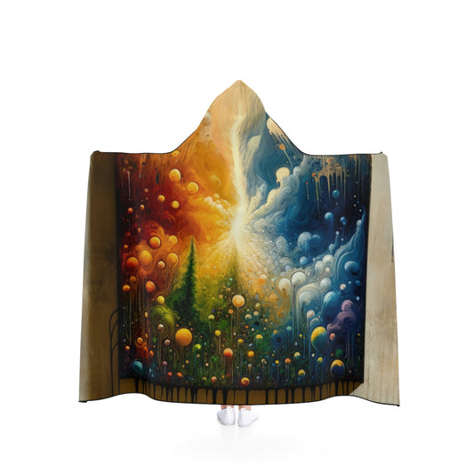 Disconnecting Harmonious Reconnection Hooded Blanket - ATUH.ART