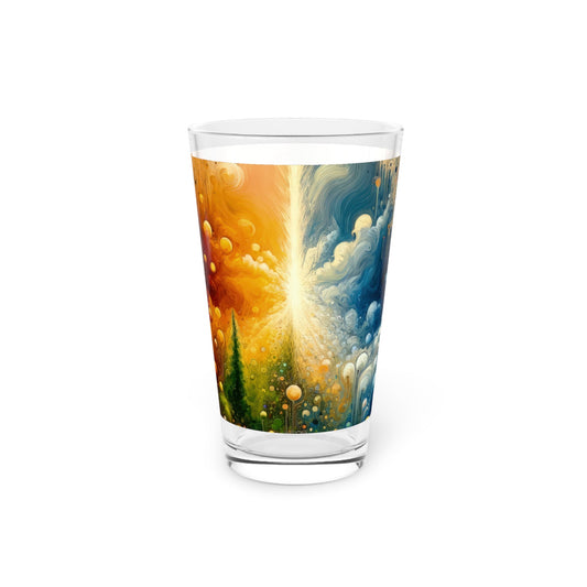 Disconnecting Harmonious Reconnection Pint Glass, 16oz - ATUH.ART