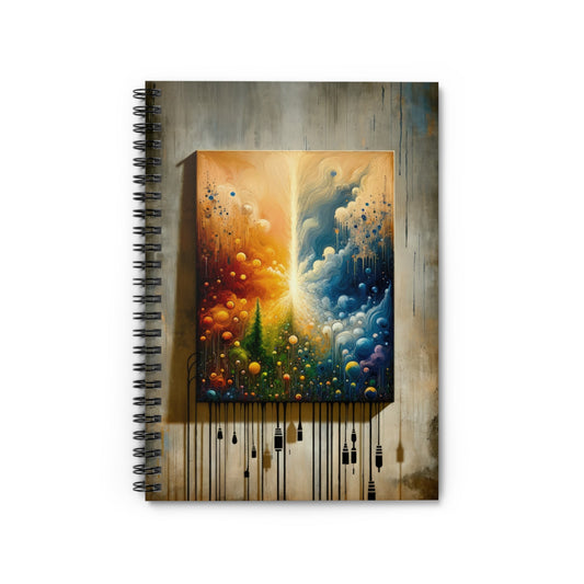 Disconnecting Harmonious Reconnection Spiral Notebook - Ruled Line - ATUH.ART