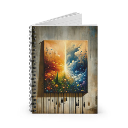 Disconnecting Harmonious Reconnection Spiral Notebook - Ruled Line - ATUH.ART