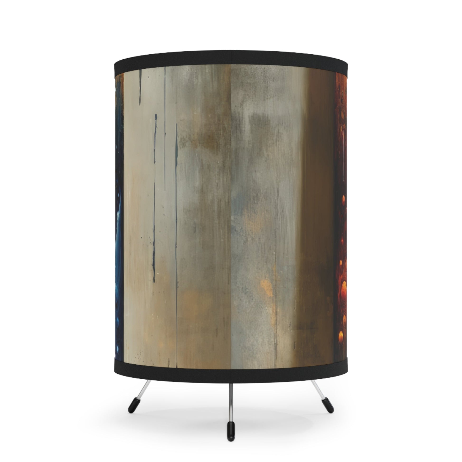 Disconnecting Harmonious Reconnection Tripod Lamp with High-Res Printed Shade, US\CA plug - ATUH.ART