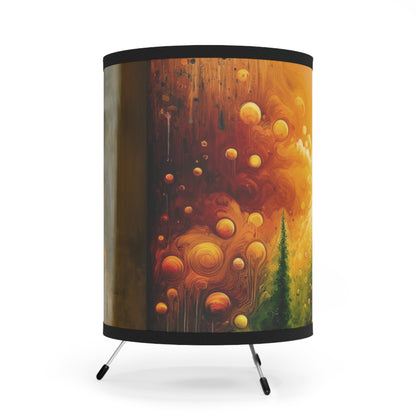 Disconnecting Harmonious Reconnection Tripod Lamp with High-Res Printed Shade, US\CA plug - ATUH.ART