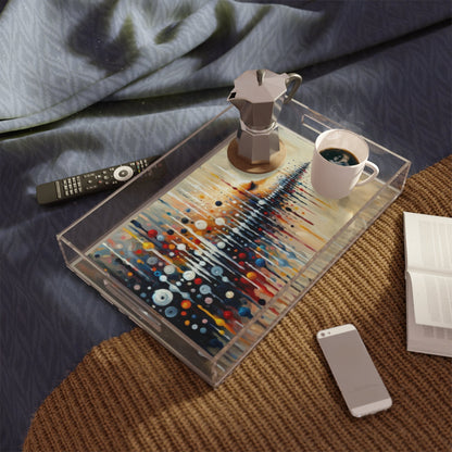 Distant Barking Echoes Acrylic Serving Tray - ATUH.ART