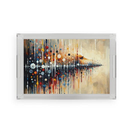 Distant Barking Echoes Acrylic Serving Tray - ATUH.ART