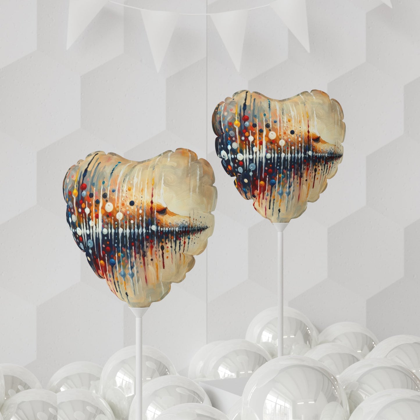 Distant Barking Echoes Balloon (Round and Heart-shaped), 11" - ATUH.ART