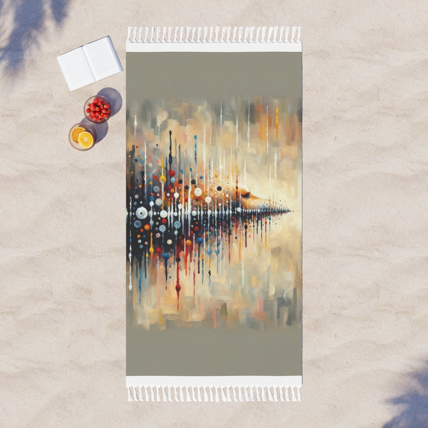 Distant Barking Echoes Boho Beach Cloth - ATUH.ART