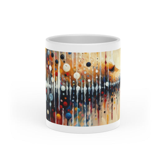 Distant Barking Echoes Heart-Shaped Mug - ATUH.ART