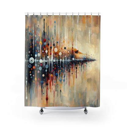 Distant Barking Echoes Shower Curtains - ATUH.ART