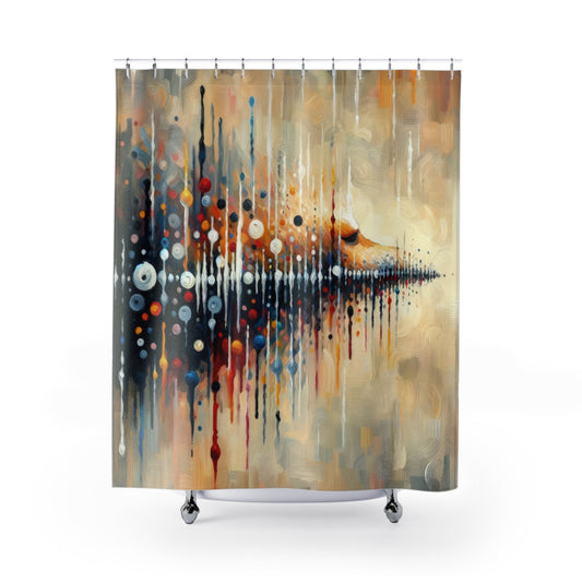 Distant Barking Echoes Shower Curtains - ATUH.ART