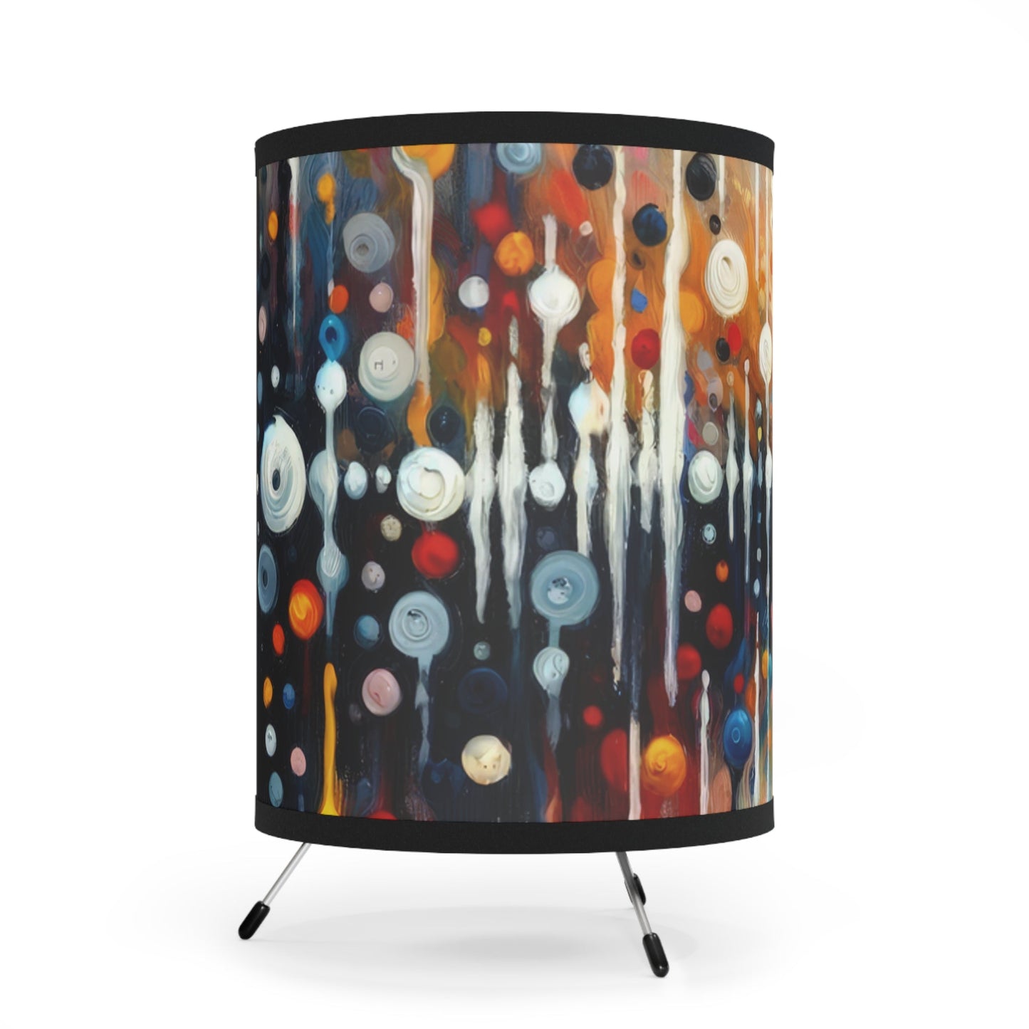 Distant Barking Echoes Tripod Lamp with High-Res Printed Shade, US\CA plug - ATUH.ART