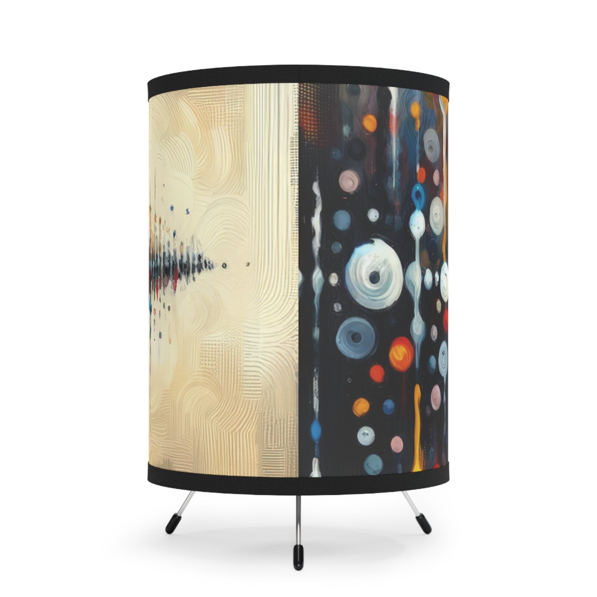 Distant Barking Echoes Tripod Lamp with High-Res Printed Shade, US\CA plug - ATUH.ART