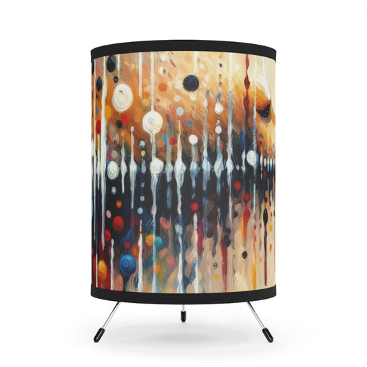 Distant Barking Echoes Tripod Lamp with High-Res Printed Shade, US\CA plug - ATUH.ART