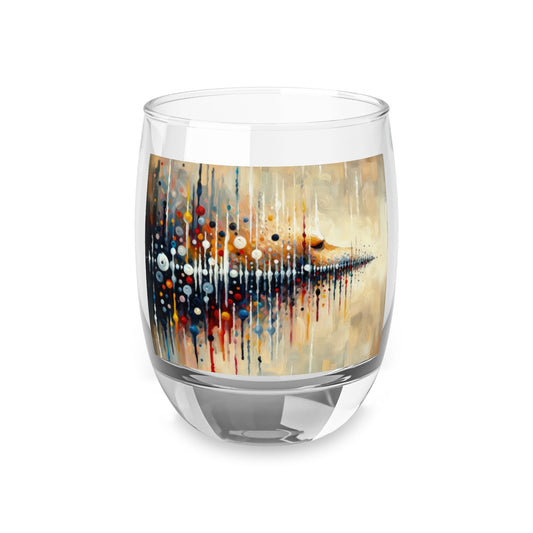 Distant Barking Echoes Whiskey Glass - ATUH.ART