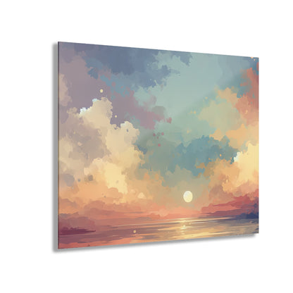 Dusky Sky Glow Acrylic Prints (French Cleat Hanging) - ATUH.ART