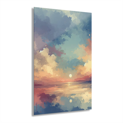 Dusky Sky Glow Acrylic Prints (French Cleat Hanging) - ATUH.ART