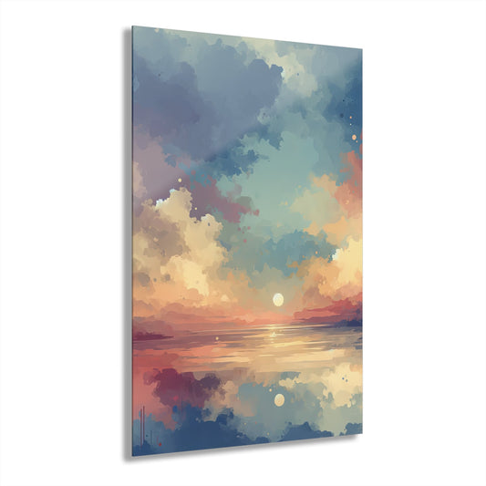 Dusky Sky Glow Acrylic Prints (French Cleat Hanging) - ATUH.ART