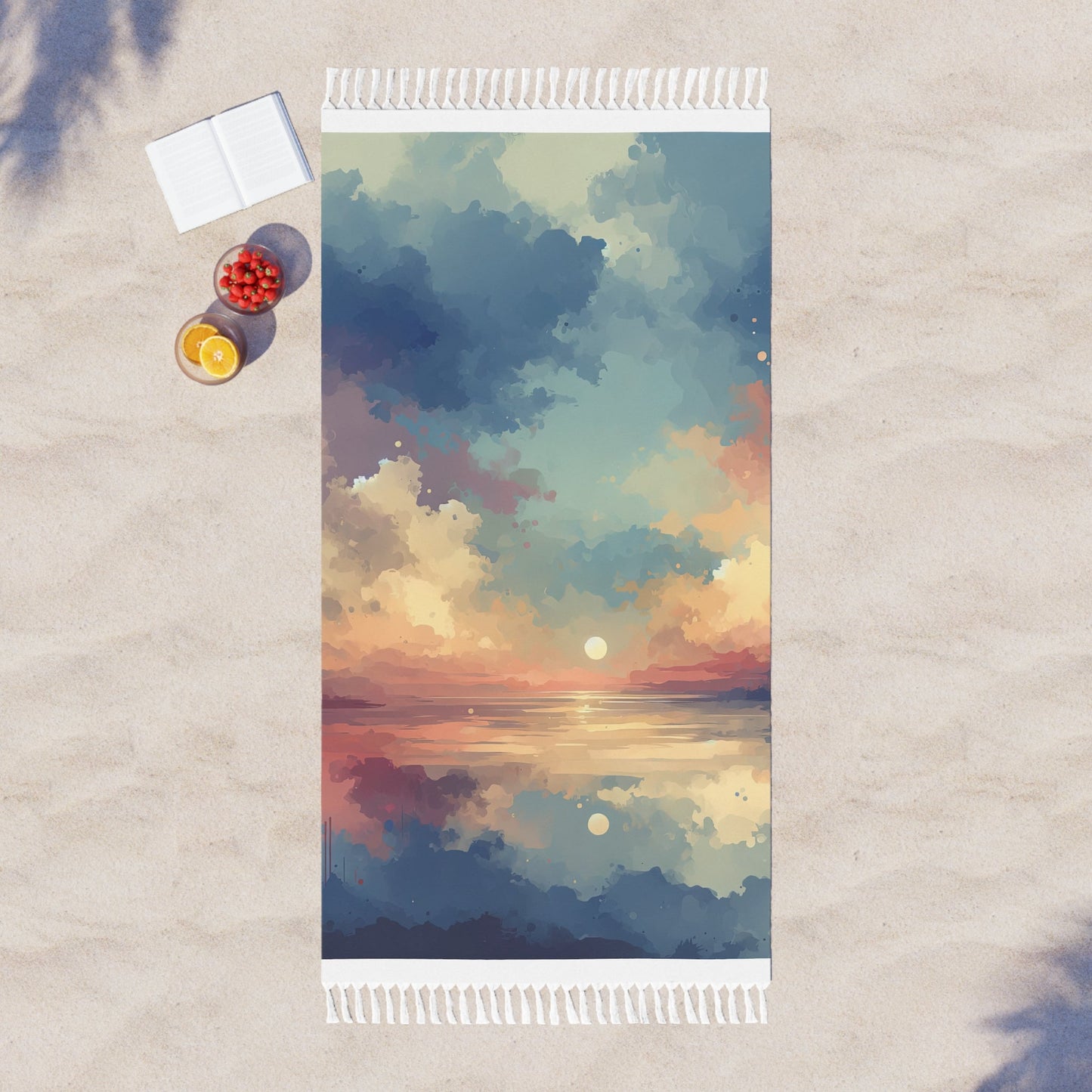 Dusky Sky Glow Boho Beach Cloth - ATUH.ART