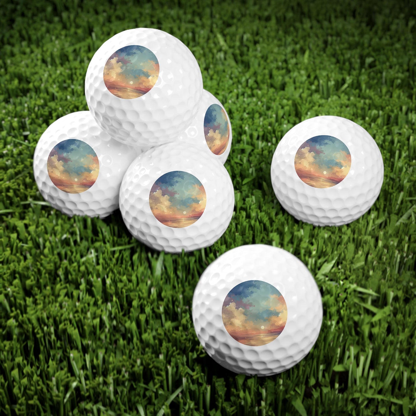 Dusky Sky Glow Golf Balls, 6pcs - ATUH.ART