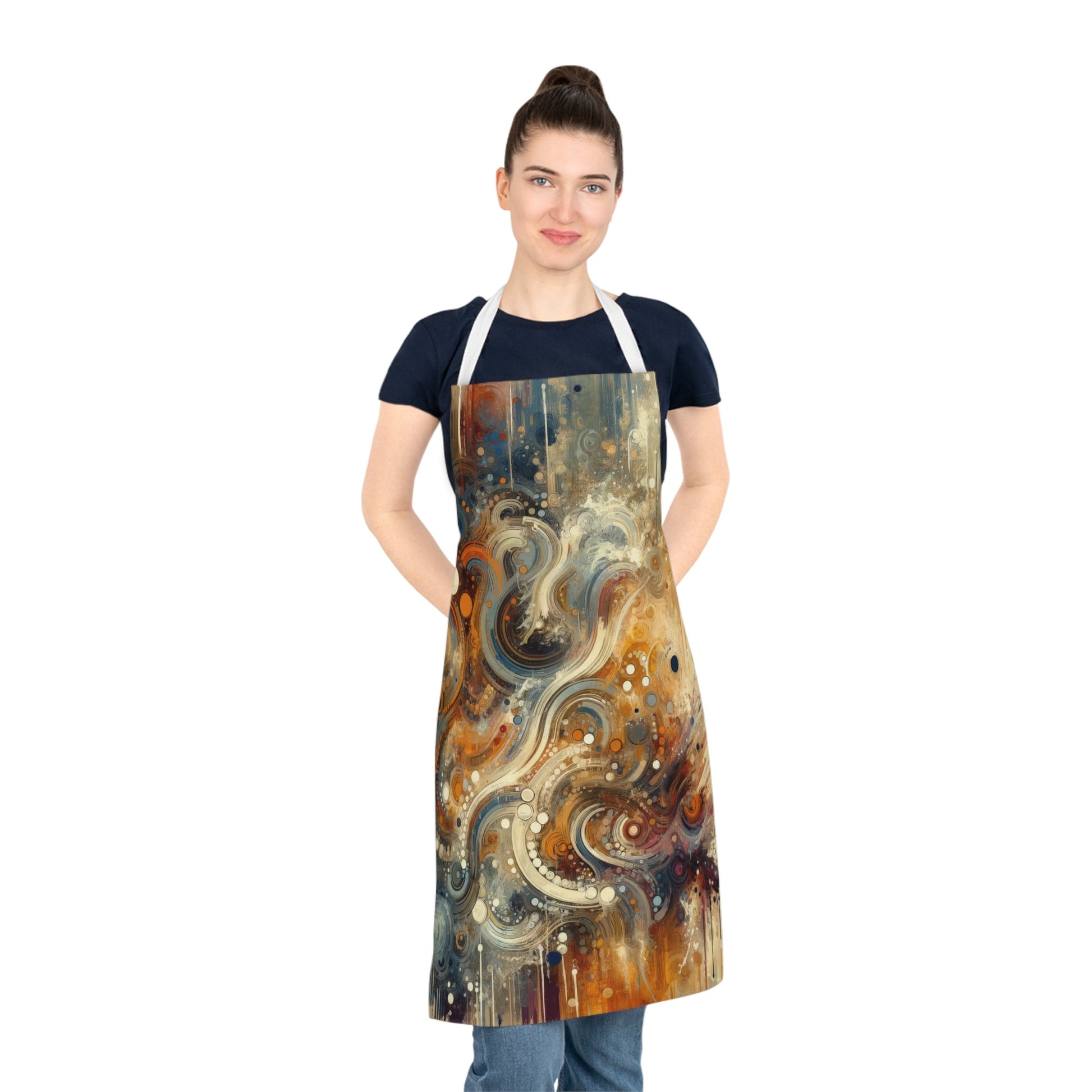 Dynamic Cultural Mosaic Adult Apron (AOP) - ATUH.ART