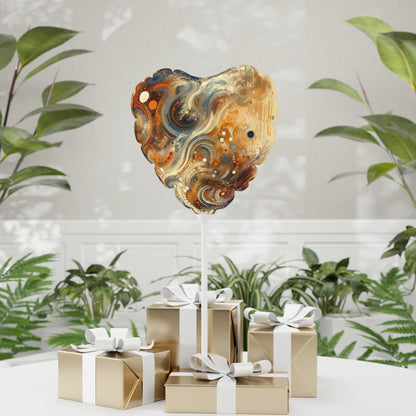 Dynamic Cultural Mosaic Balloon (Round and Heart-shaped), 11" - ATUH.ART