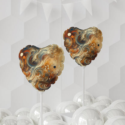 Dynamic Cultural Mosaic Balloon (Round and Heart-shaped), 11" - ATUH.ART