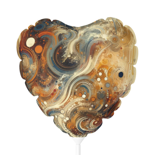 Dynamic Cultural Mosaic Balloon (Round and Heart-shaped), 11" - ATUH.ART