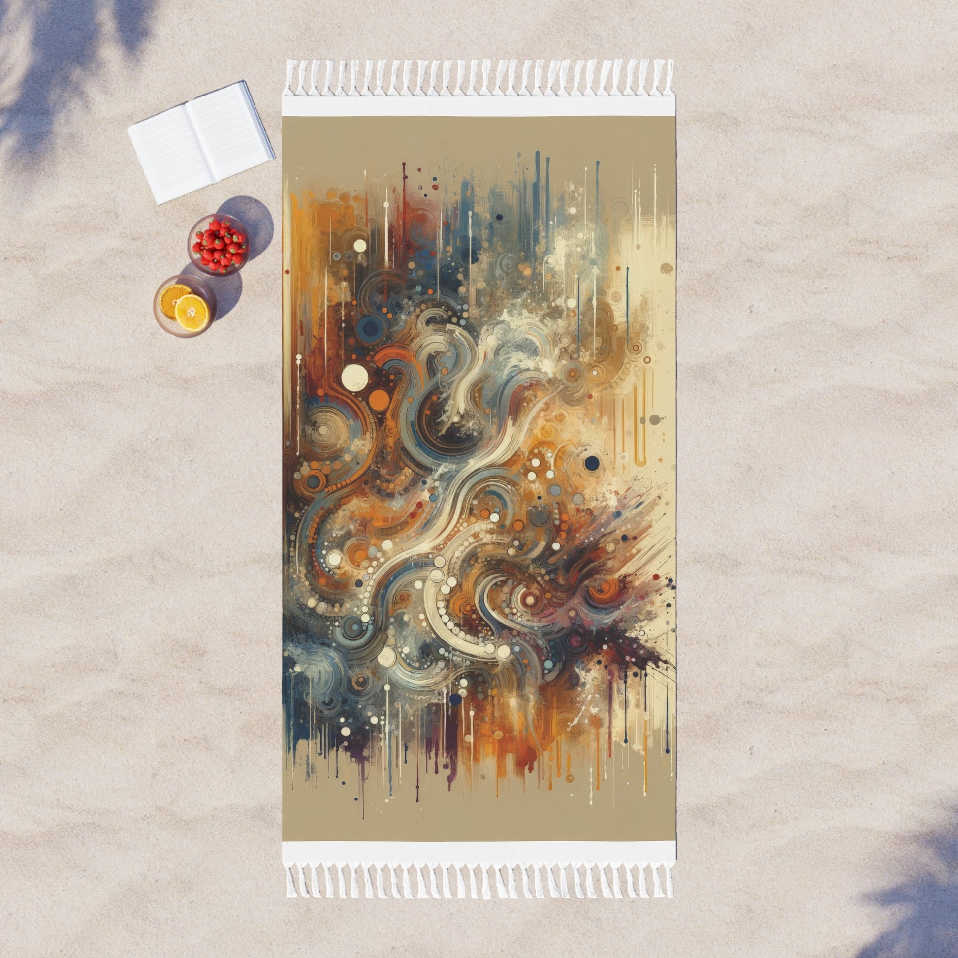 Dynamic Cultural Mosaic Boho Beach Cloth - ATUH.ART