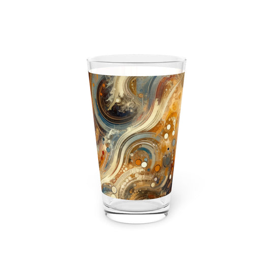 Dynamic Cultural Mosaic Pint Glass, 16oz - ATUH.ART