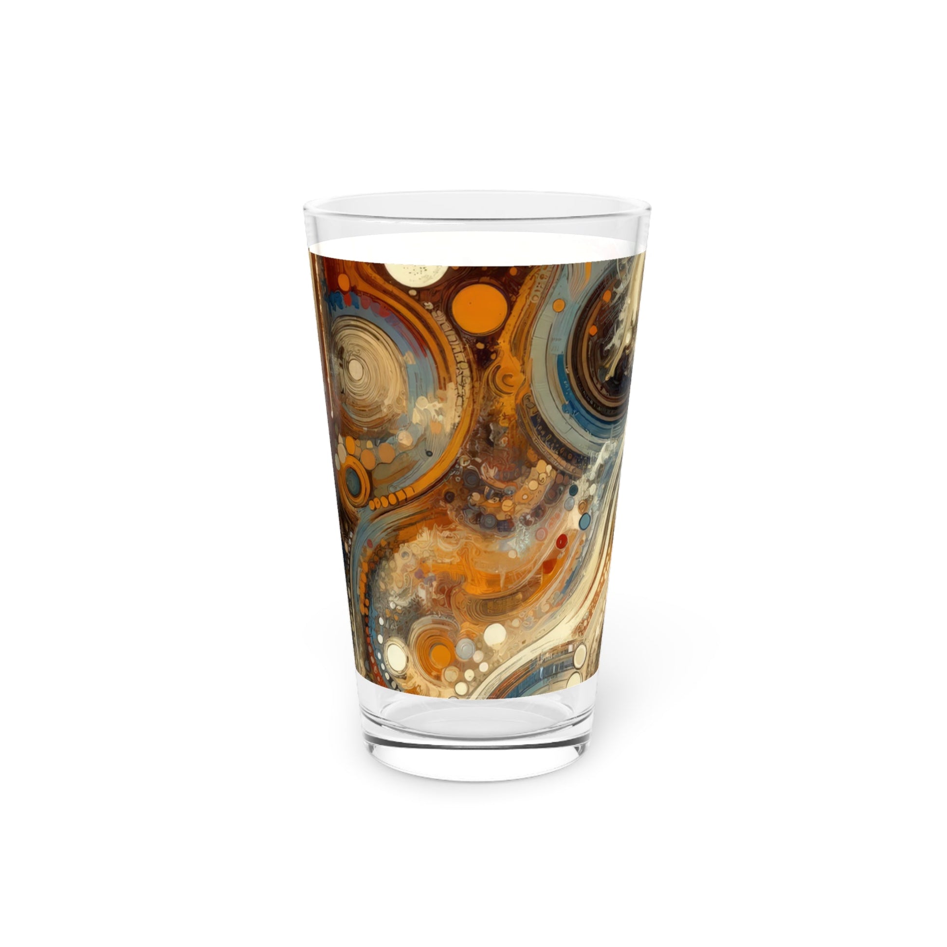 Dynamic Cultural Mosaic Pint Glass, 16oz - ATUH.ART