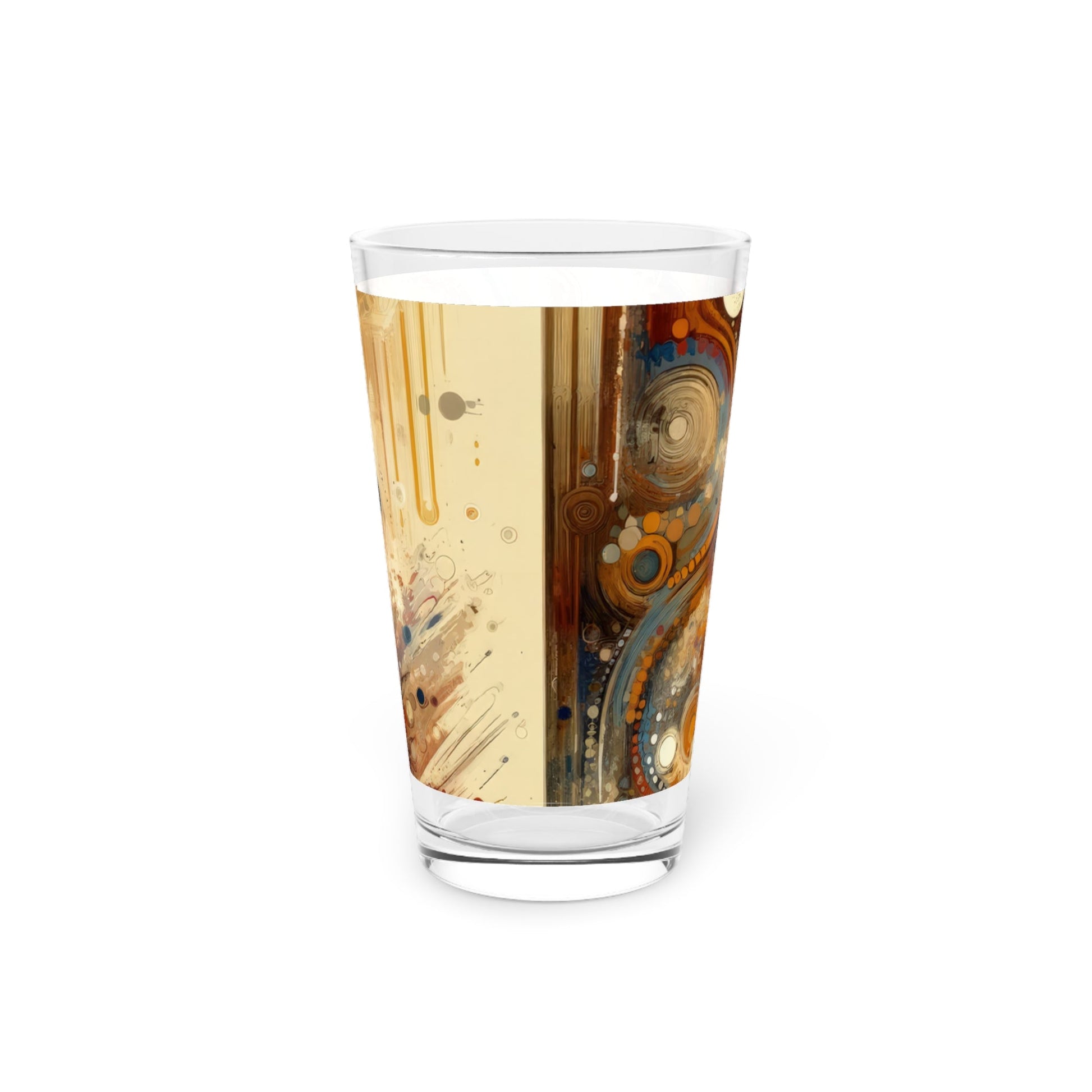 Dynamic Cultural Mosaic Pint Glass, 16oz - ATUH.ART