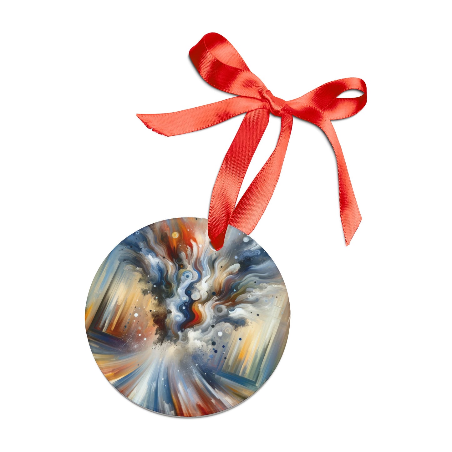 Dynamic External Influence Acrylic Ornament with Ribbon - ATUH.ART